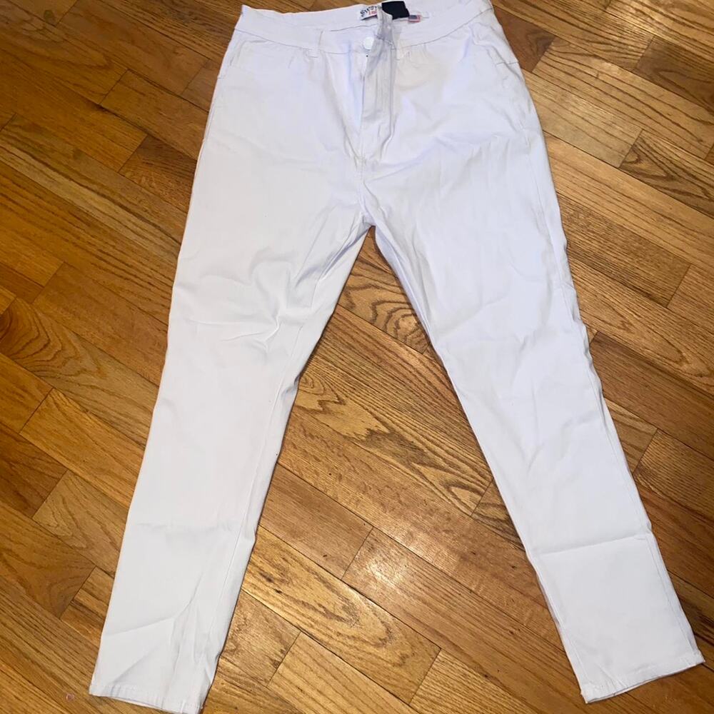 White slim fit cotton